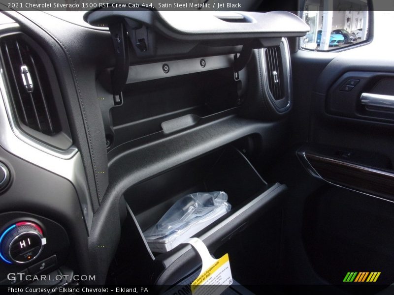 Satin Steel Metallic / Jet Black 2021 Chevrolet Silverado 1500 RST Crew Cab 4x4