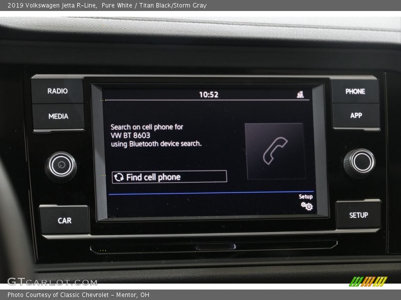 Pure White / Titan Black/Storm Gray 2019 Volkswagen Jetta R-Line