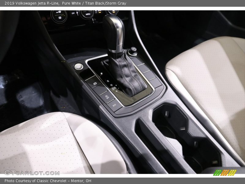 Pure White / Titan Black/Storm Gray 2019 Volkswagen Jetta R-Line