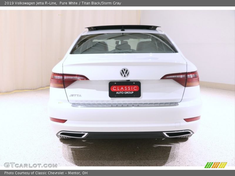 Pure White / Titan Black/Storm Gray 2019 Volkswagen Jetta R-Line