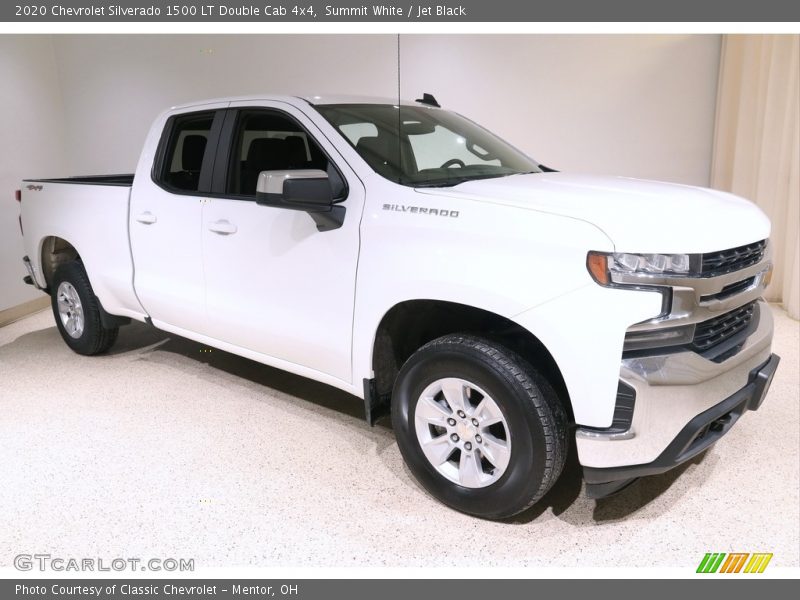 Summit White / Jet Black 2020 Chevrolet Silverado 1500 LT Double Cab 4x4
