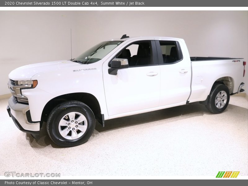 Summit White / Jet Black 2020 Chevrolet Silverado 1500 LT Double Cab 4x4