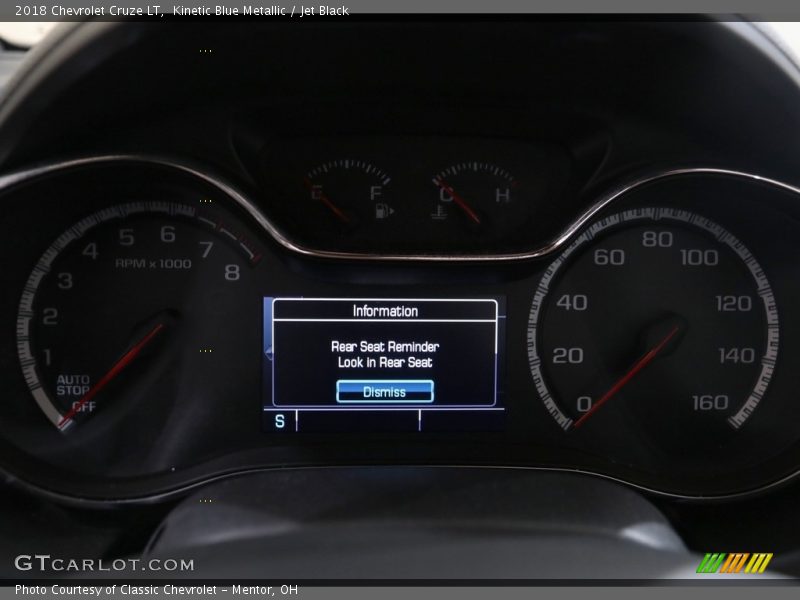 Kinetic Blue Metallic / Jet Black 2018 Chevrolet Cruze LT