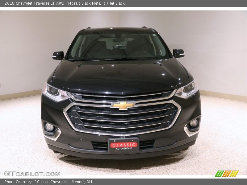 Mosaic Black Metallic / Jet Black 2018 Chevrolet Traverse LT AWD