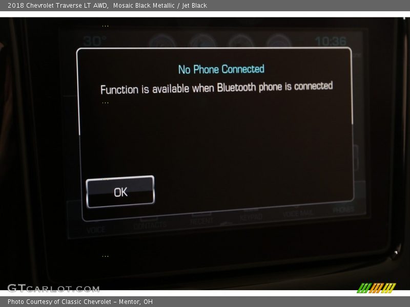 Mosaic Black Metallic / Jet Black 2018 Chevrolet Traverse LT AWD