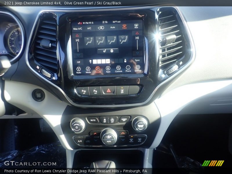 Olive Green Pearl / Ski Gray/Black 2021 Jeep Cherokee Limited 4x4