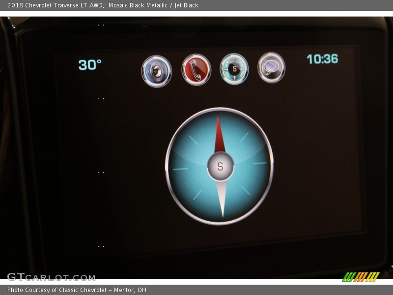 Mosaic Black Metallic / Jet Black 2018 Chevrolet Traverse LT AWD