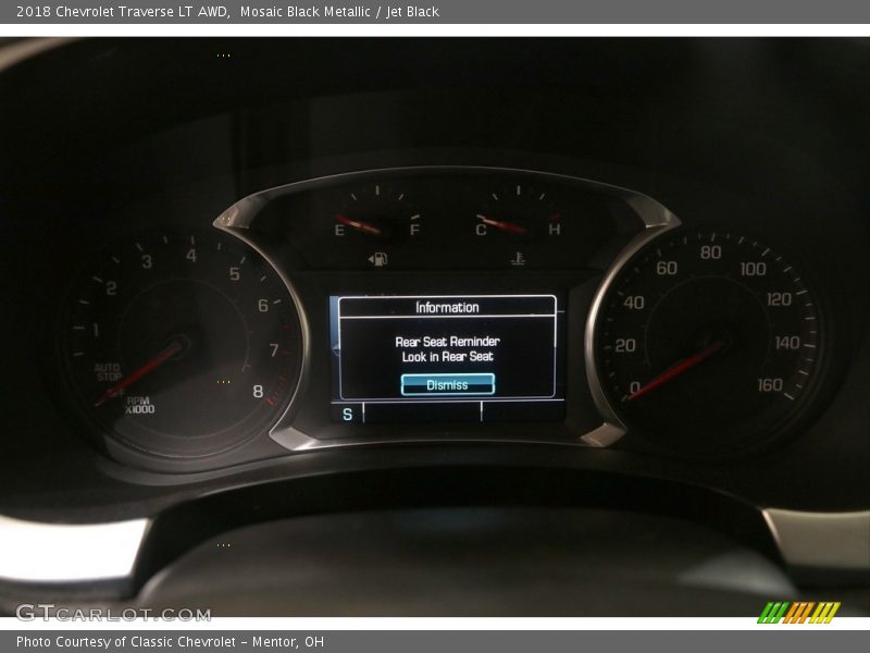 Mosaic Black Metallic / Jet Black 2018 Chevrolet Traverse LT AWD