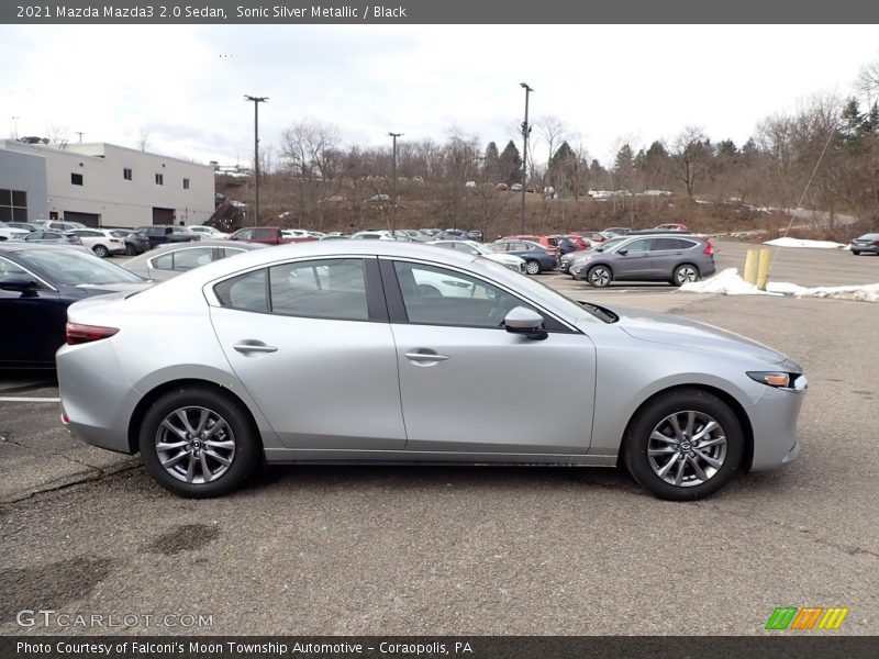 Sonic Silver Metallic / Black 2021 Mazda Mazda3 2.0 Sedan