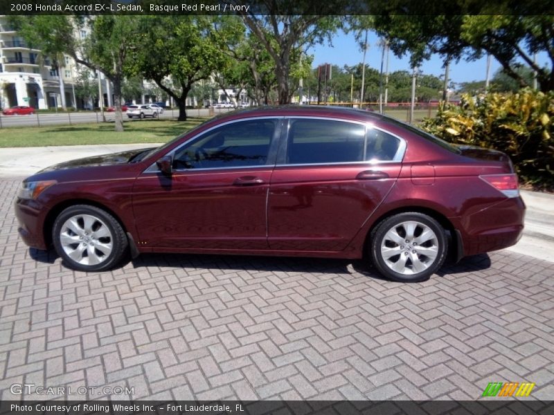 Basque Red Pearl / Ivory 2008 Honda Accord EX-L Sedan