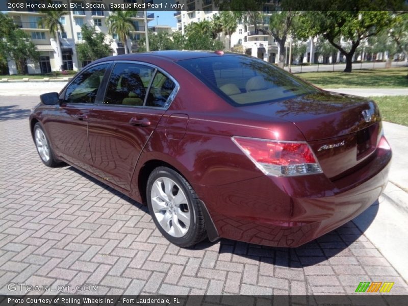 Basque Red Pearl / Ivory 2008 Honda Accord EX-L Sedan