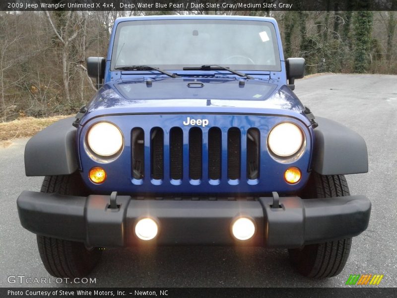 Deep Water Blue Pearl / Dark Slate Gray/Medium Slate Gray 2009 Jeep Wrangler Unlimited X 4x4