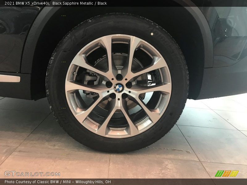 Black Sapphire Metallic / Black 2021 BMW X5 xDrive40i