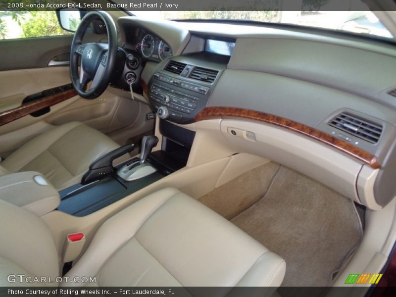 Basque Red Pearl / Ivory 2008 Honda Accord EX-L Sedan