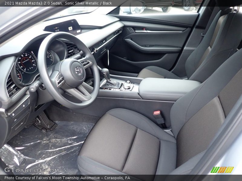 Sonic Silver Metallic / Black 2021 Mazda Mazda3 2.0 Sedan