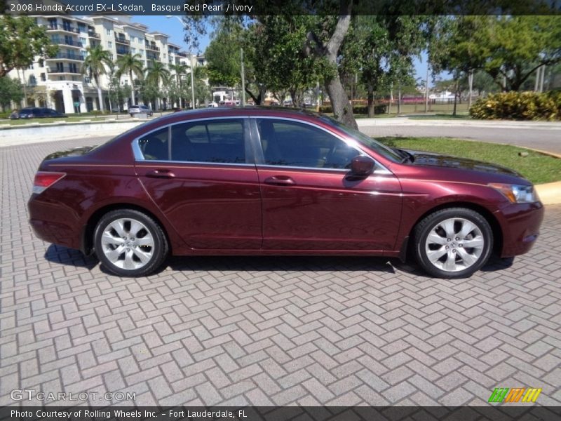 Basque Red Pearl / Ivory 2008 Honda Accord EX-L Sedan