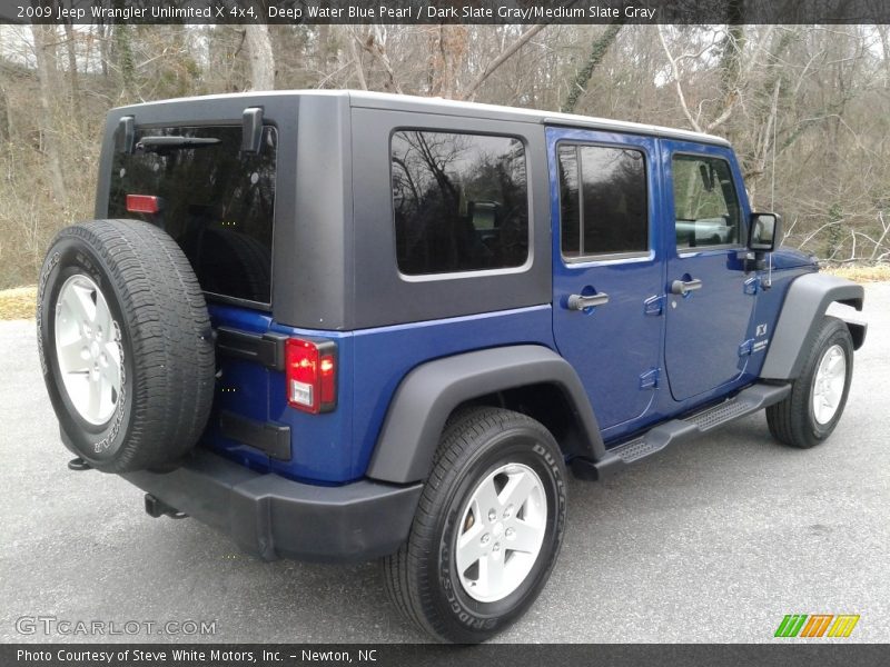 Deep Water Blue Pearl / Dark Slate Gray/Medium Slate Gray 2009 Jeep Wrangler Unlimited X 4x4