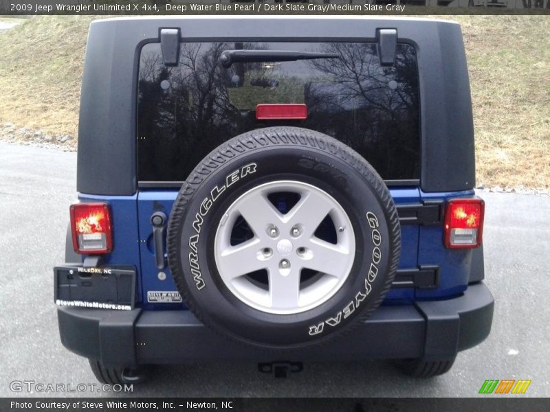 Deep Water Blue Pearl / Dark Slate Gray/Medium Slate Gray 2009 Jeep Wrangler Unlimited X 4x4