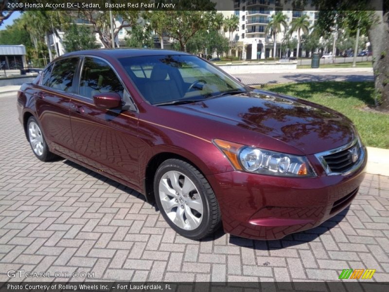 Basque Red Pearl / Ivory 2008 Honda Accord EX-L Sedan