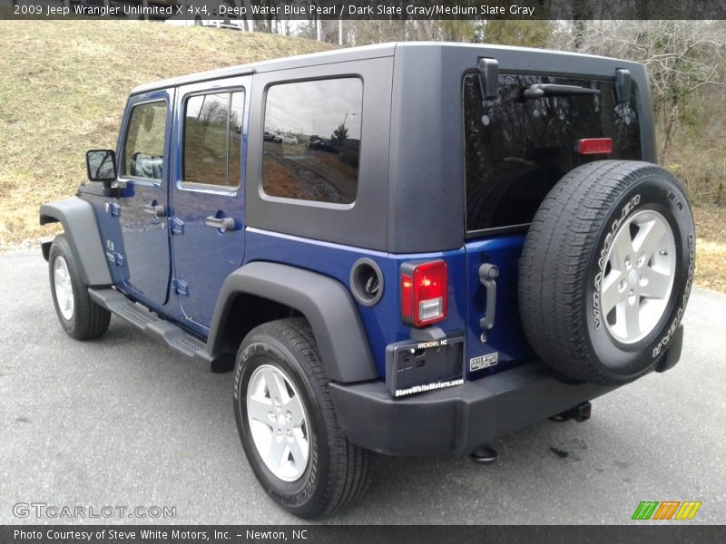 Deep Water Blue Pearl / Dark Slate Gray/Medium Slate Gray 2009 Jeep Wrangler Unlimited X 4x4