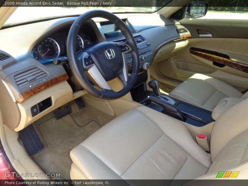 Basque Red Pearl / Ivory 2008 Honda Accord EX-L Sedan