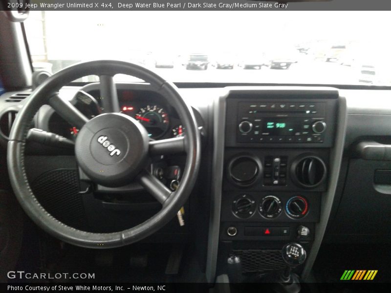 Deep Water Blue Pearl / Dark Slate Gray/Medium Slate Gray 2009 Jeep Wrangler Unlimited X 4x4