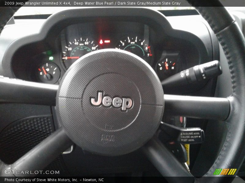 Deep Water Blue Pearl / Dark Slate Gray/Medium Slate Gray 2009 Jeep Wrangler Unlimited X 4x4