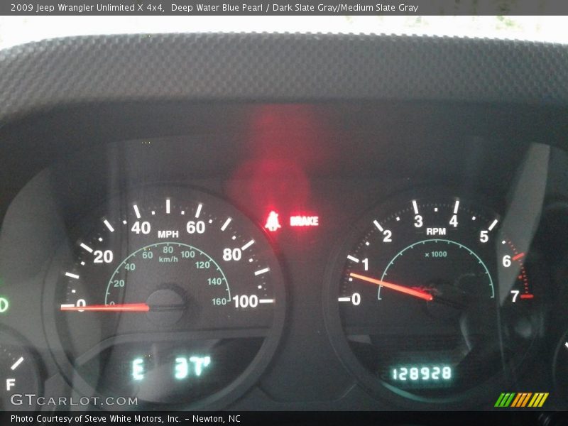 Deep Water Blue Pearl / Dark Slate Gray/Medium Slate Gray 2009 Jeep Wrangler Unlimited X 4x4