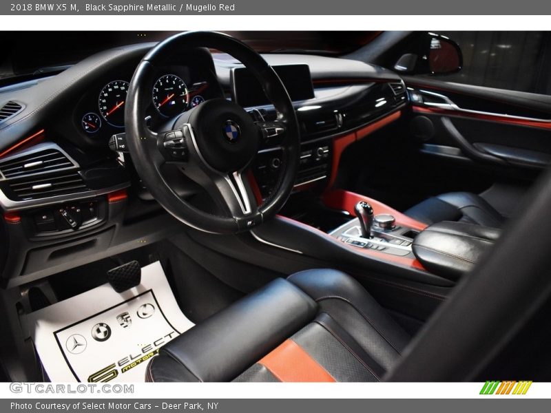 Black Sapphire Metallic / Mugello Red 2018 BMW X5 M