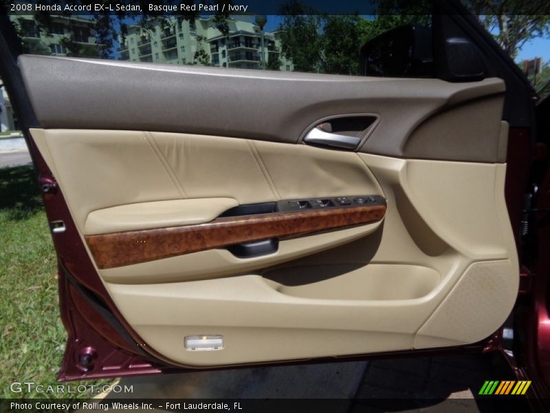 Basque Red Pearl / Ivory 2008 Honda Accord EX-L Sedan