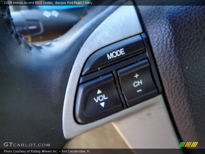 Basque Red Pearl / Ivory 2008 Honda Accord EX-L Sedan