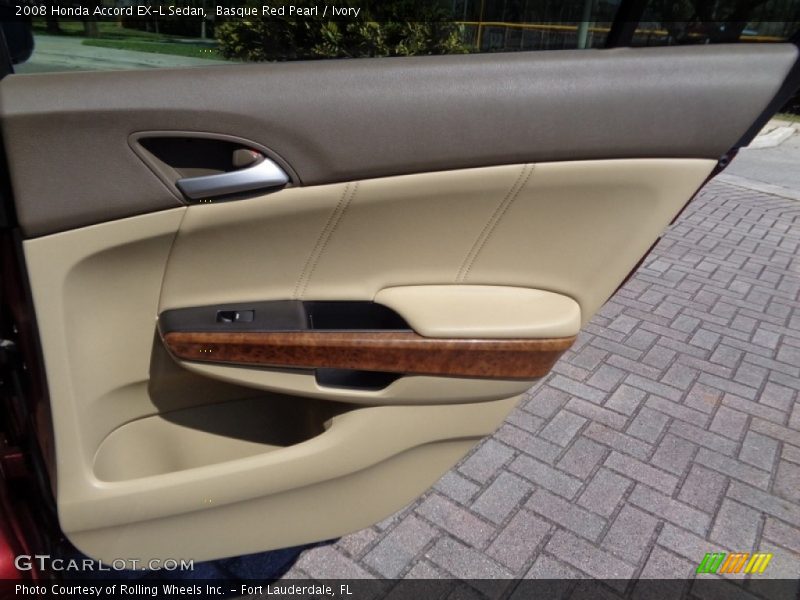 Basque Red Pearl / Ivory 2008 Honda Accord EX-L Sedan