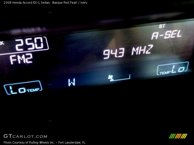 Basque Red Pearl / Ivory 2008 Honda Accord EX-L Sedan
