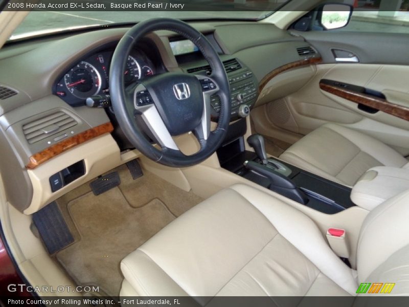 Basque Red Pearl / Ivory 2008 Honda Accord EX-L Sedan