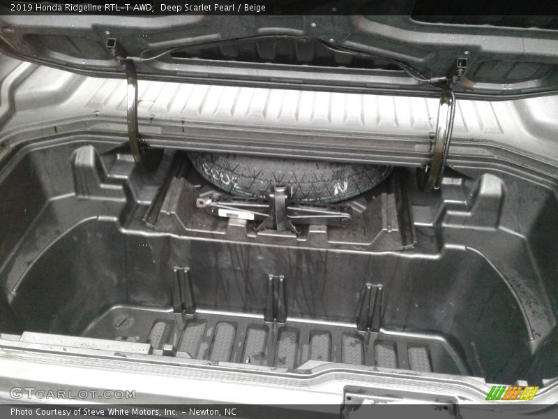 Deep Scarlet Pearl / Beige 2019 Honda Ridgeline RTL-T AWD