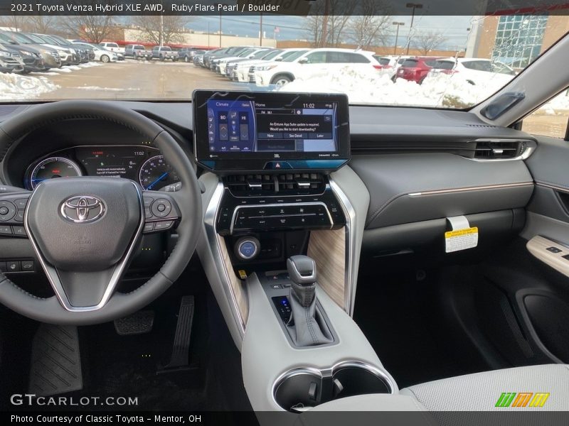 Dashboard of 2021 Venza Hybrid XLE AWD