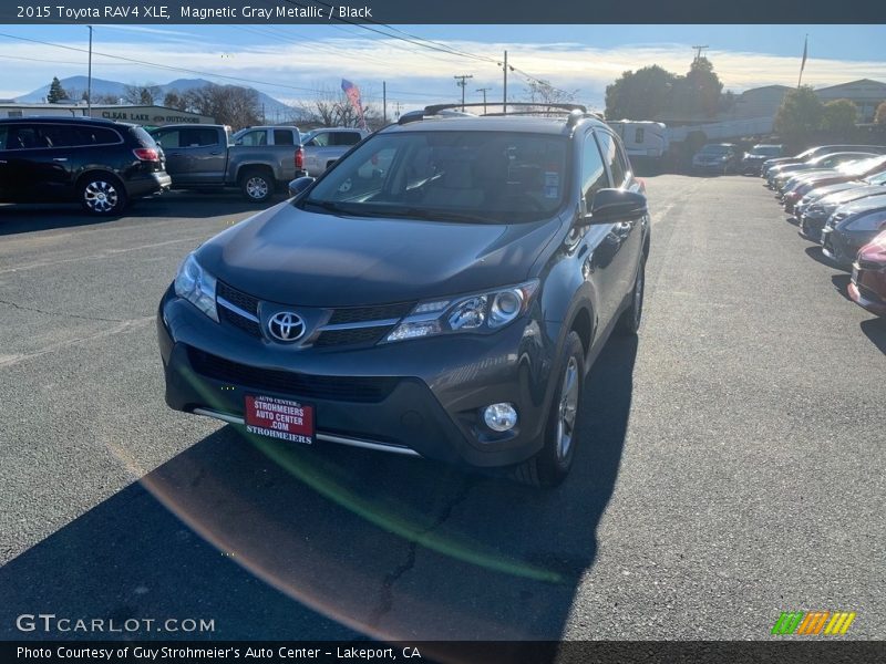 Magnetic Gray Metallic / Black 2015 Toyota RAV4 XLE