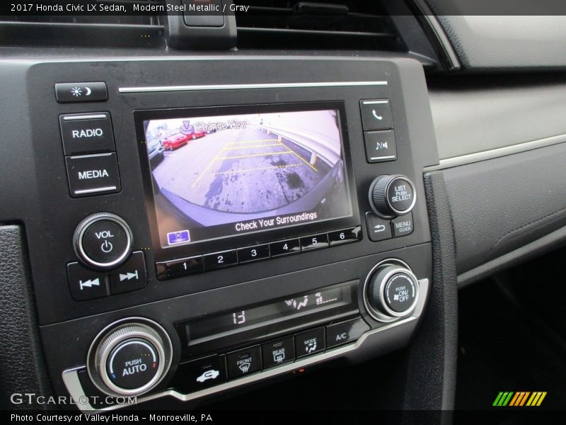 Modern Steel Metallic / Gray 2017 Honda Civic LX Sedan