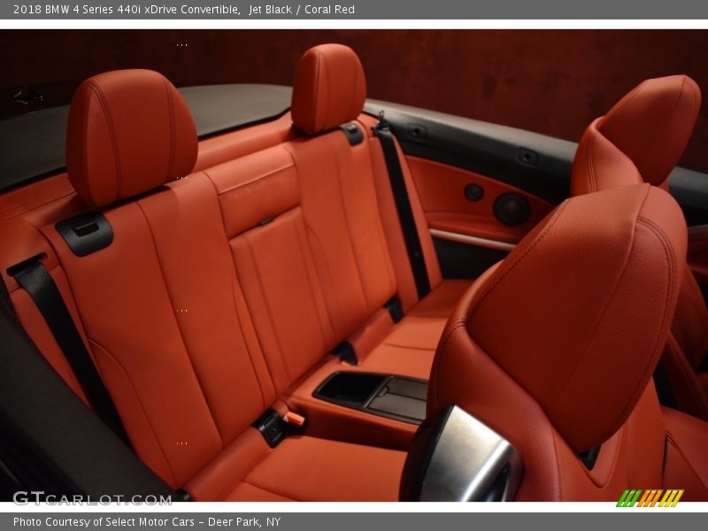Jet Black / Coral Red 2018 BMW 4 Series 440i xDrive Convertible