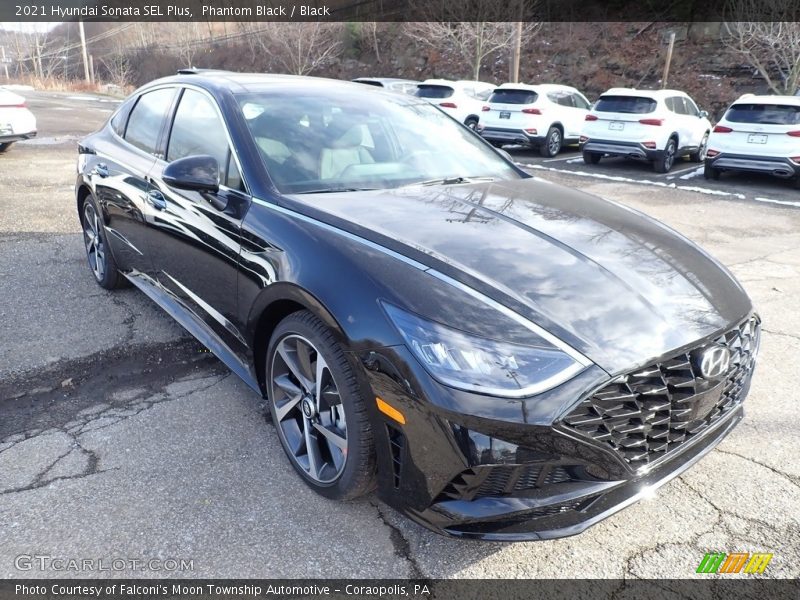Phantom Black / Black 2021 Hyundai Sonata SEL Plus