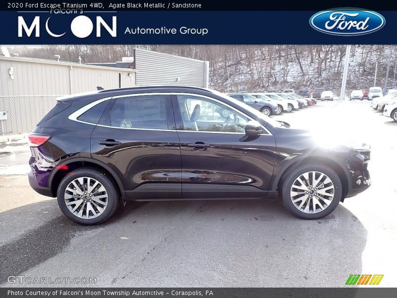Agate Black Metallic / Sandstone 2020 Ford Escape Titanium 4WD