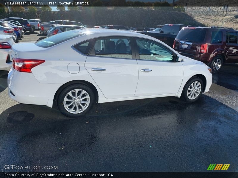 Fresh Powder / Charcoal 2019 Nissan Sentra SV