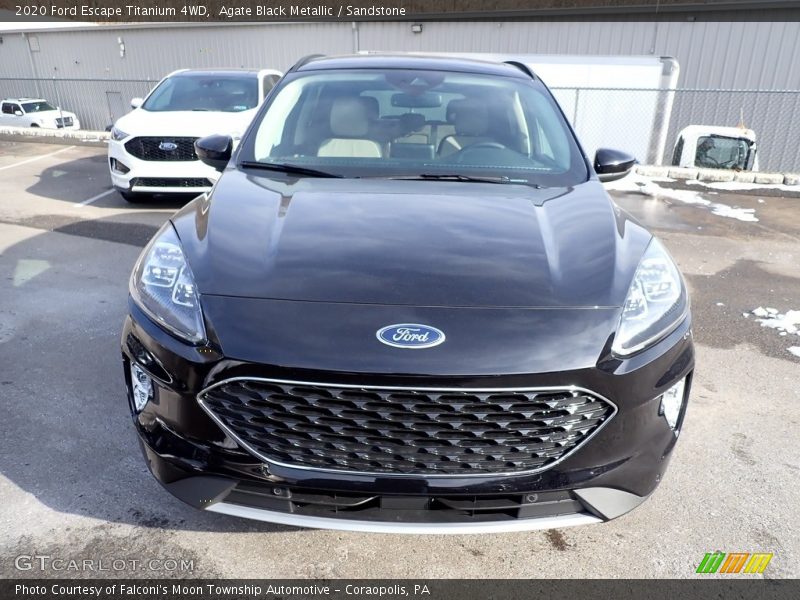 Agate Black Metallic / Sandstone 2020 Ford Escape Titanium 4WD