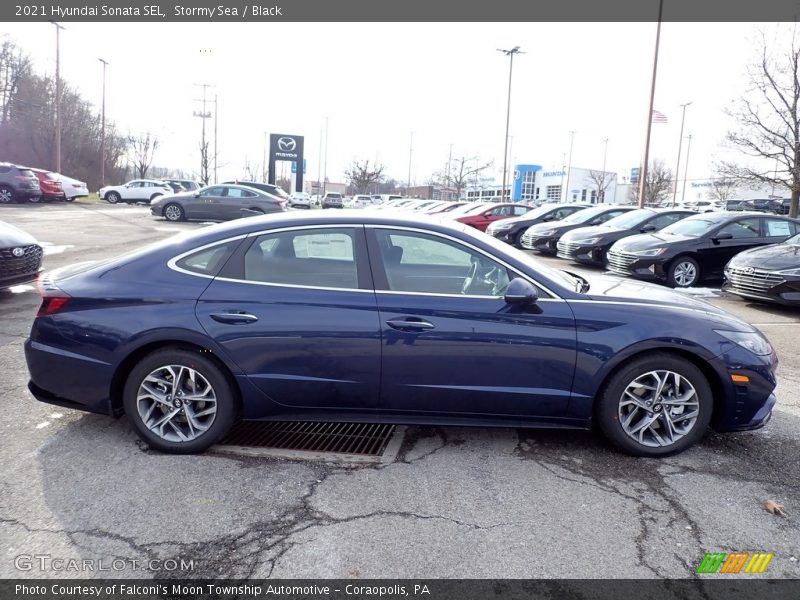 Stormy Sea / Black 2021 Hyundai Sonata SEL