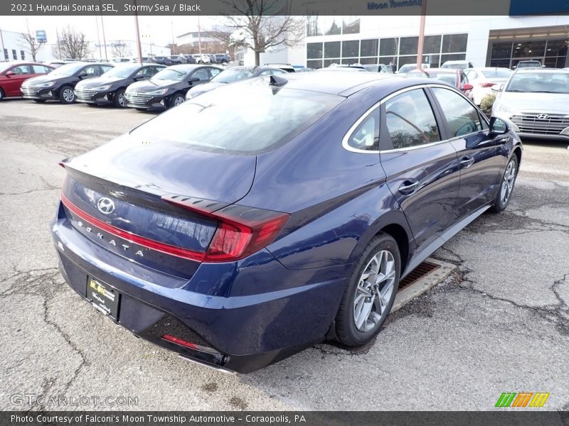 Stormy Sea / Black 2021 Hyundai Sonata SEL