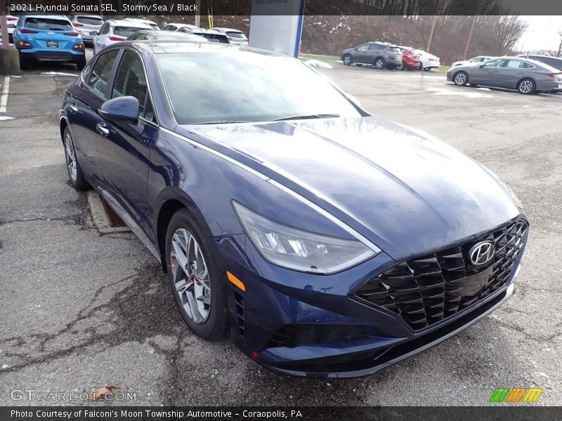 Stormy Sea / Black 2021 Hyundai Sonata SEL