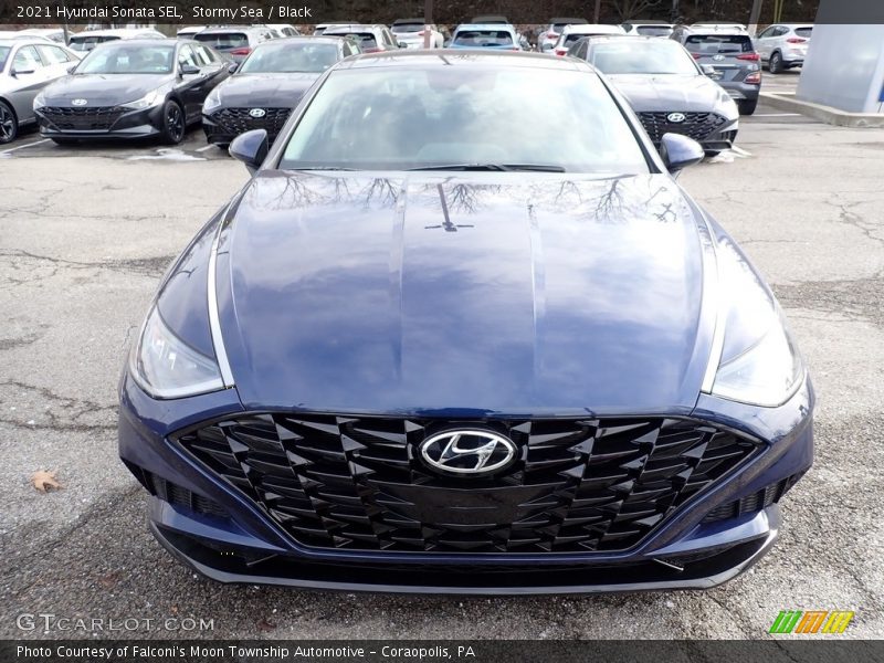 Stormy Sea / Black 2021 Hyundai Sonata SEL