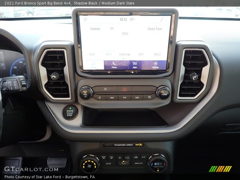 Controls of 2021 Bronco Sport Big Bend 4x4