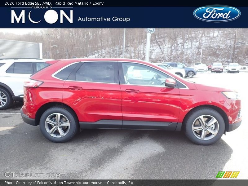 Rapid Red Metallic / Ebony 2020 Ford Edge SEL AWD