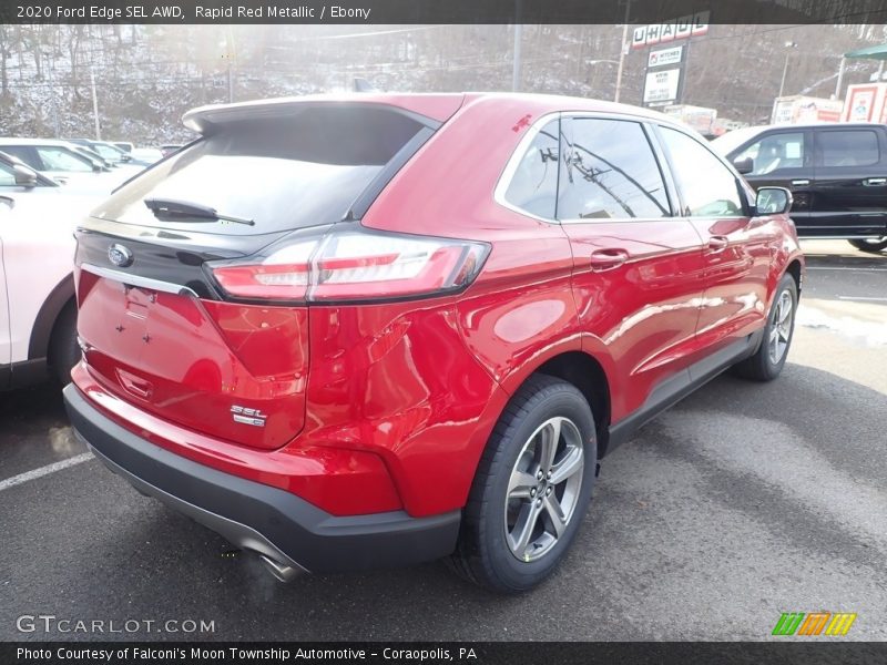 Rapid Red Metallic / Ebony 2020 Ford Edge SEL AWD